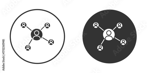 Social network icon vector. simple design logo icons set