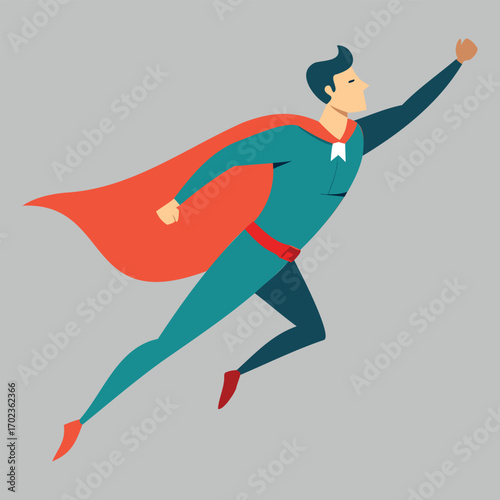 Business Superman Illustration