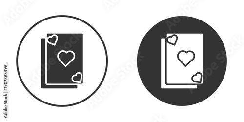 Playing cards icon vector. simple design logo icons set
