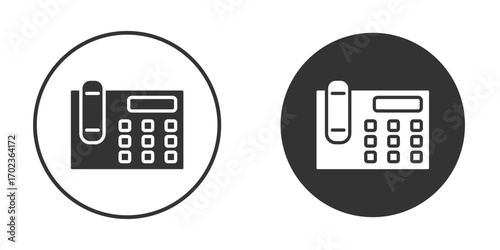 Office phone icon vector. simple design logo icons set