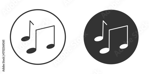 Music icon vector. simple design logo icons set
