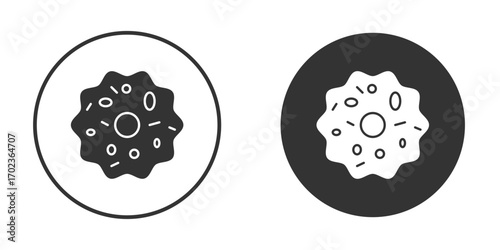 Microorganism icon vector. simple design logo icons set