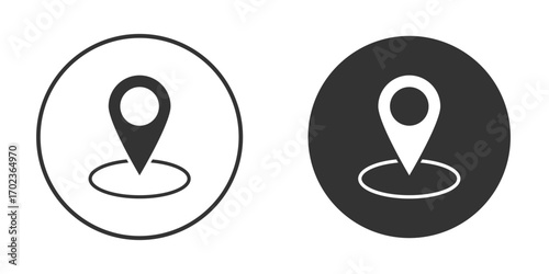 Marker icon vector. simple design logo icons set