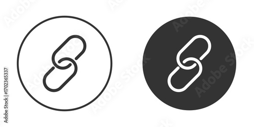 Link icon vector. simple design logo icons set