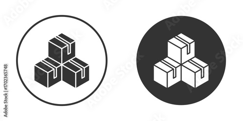 Inventory icon vector. simple design logo icons set