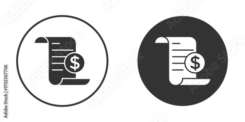 File invoice icon vector. simple design logo icons set