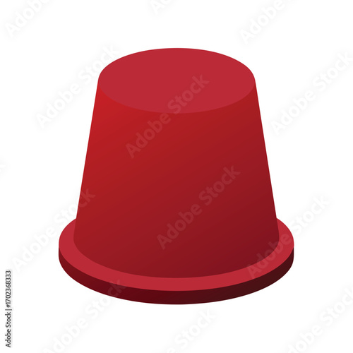 red felt hat