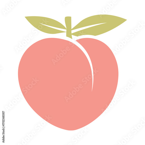 Juicy Peach Vector – Healthy Summer Fruit Illustration