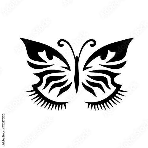 Wallpaper Mural Creative butterfly eyelash logo for beauty, makeup, salon, and cosmetic branding. Torontodigital.ca