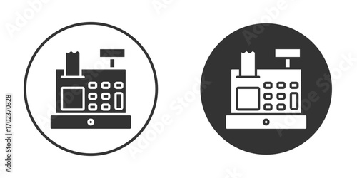 Cash register icon vector. simple design logo icons set