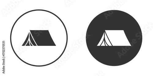 Camping icon vector. simple design logo icons set