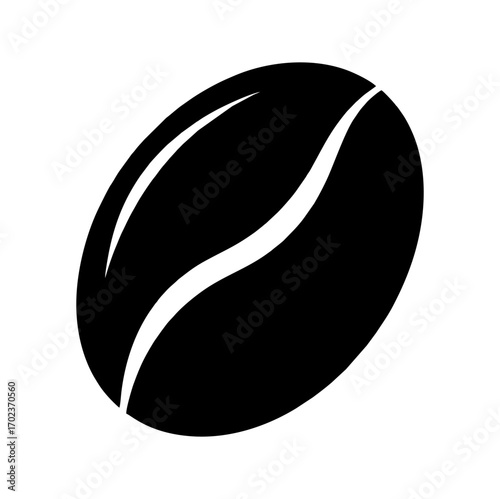 Coffee bean icon vector