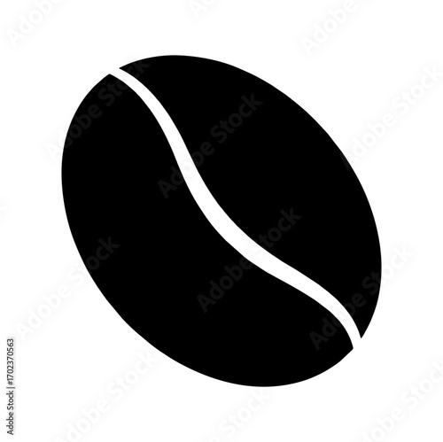Coffee bean icon vector