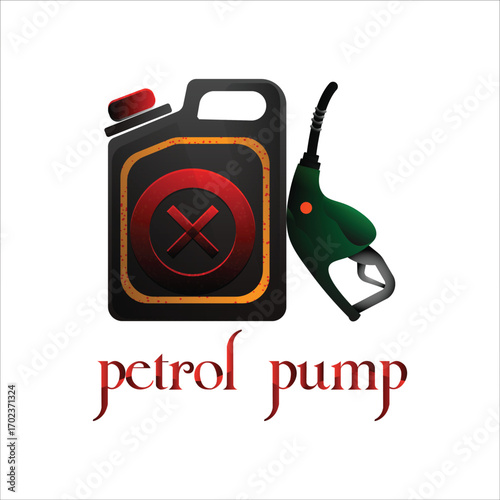 Petrol pump logo vector oil service illustration png images