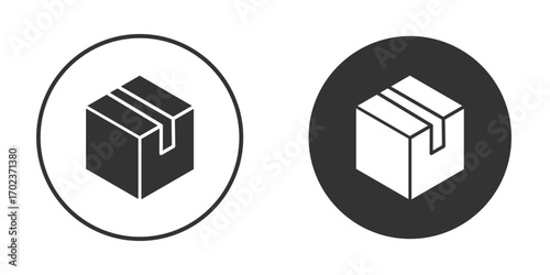 Box icon vector. simple design logo icons set