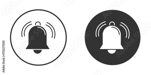 Bell ring icon vector. simple design logo icons set