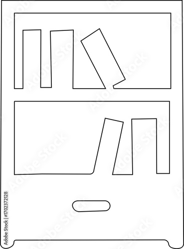 Minimalist Room Icons. Solid, filled icon set of minimalist room elements: bench, chair, floor lamp, low table, plant pot, framed. Editable stroke. Vector illustration. Living room icon.