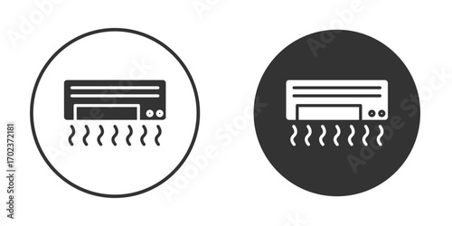 Air conditioner icon vector. simple design logo icons set
