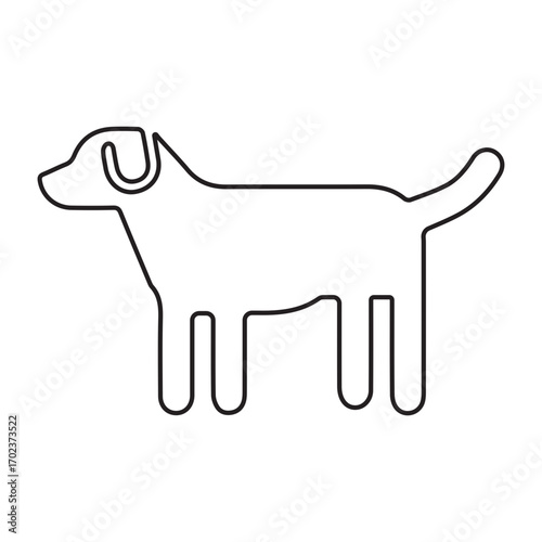Simple Dog Outline