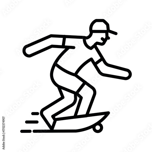 Person riding skateboard fast skateboarder skateboarding