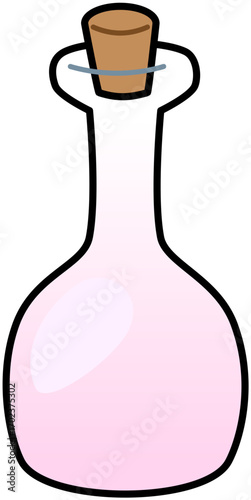 Potion Pink Round Bottle Cute Cartoon Illustration