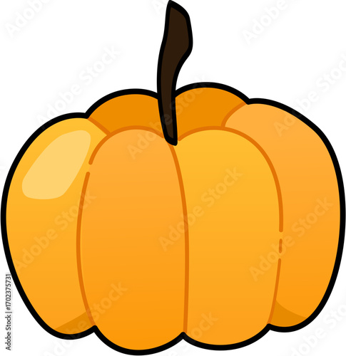 Pumpkin Autumn Orange Cute Cartoon Illustration