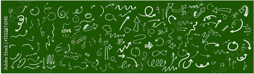 Hand drawn arrow collection vector file 