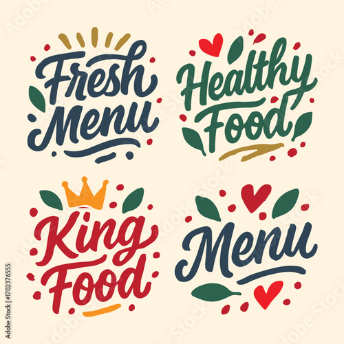 Menu & Food Collection Fresh, Healthy, and King