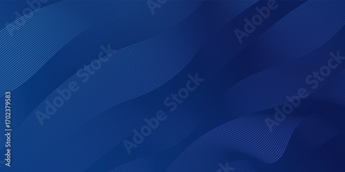 Luxury background design with diagonal abstract blue   line pattern in dark color. Vector horizontal template for business banner, premium invitation, voucher, prestigious gift certificate.