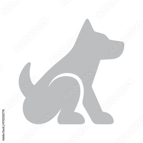 Dog silhouette icon