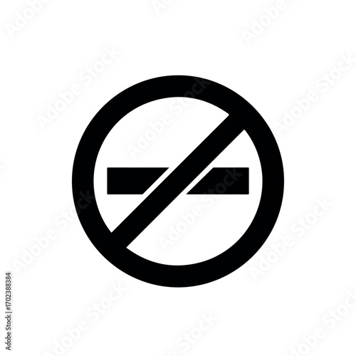 Minimalist Black Silhouette No Entry Stop Sign Vector Icon for Prohibition and Warning on Clean White Background, Modern Safety Symbol Free Download Minimalist Black Silhouette No Entry Stop Sign Vector Icon for Prohibition and Warning on Clean White Background, Modern Safety Symbol - GFXLoad