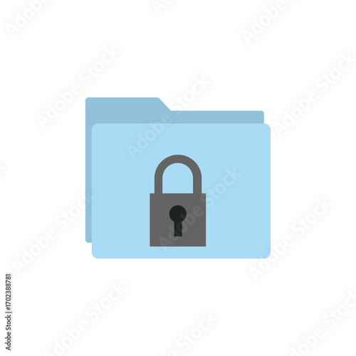 Secure folder icon representing data privacy and confidentiality