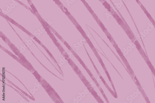 Abstract pink background with watercolor stripes and soft lines, modern minimalist texture for design.