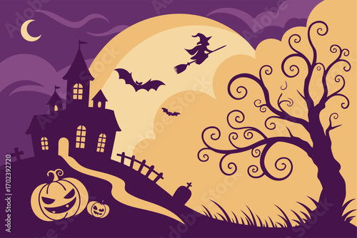 Hand drawn Halloween element collection