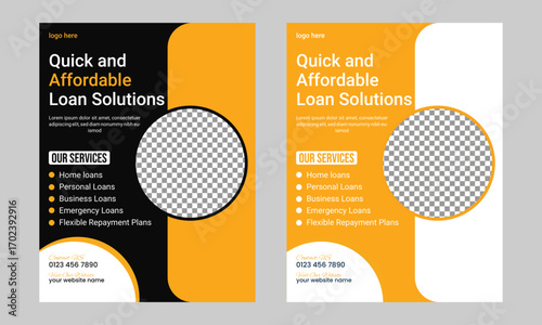 Business loan flyer design template