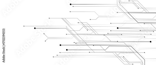 Vector abstract technology background circuit board for web banner pnj 