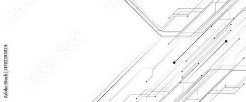 Vector abstract technology background circuit board for web banner pnj 