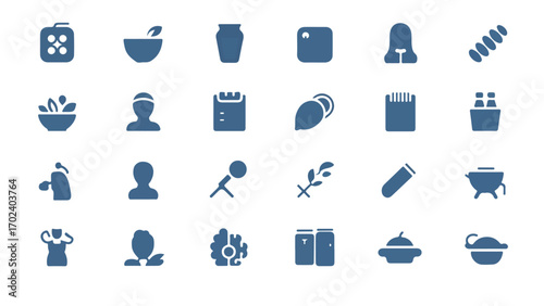Mental Health Journal UI Icons – Minimal Flat Vector for Mood Tracker, Anxiety Log & Therapy Notes