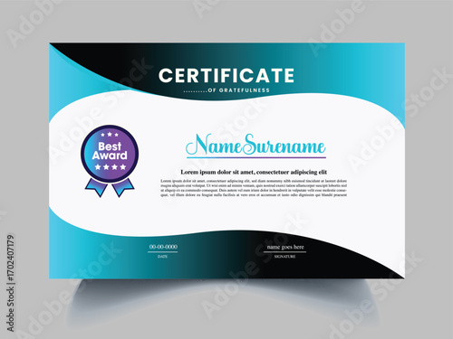 printable certificate design templates