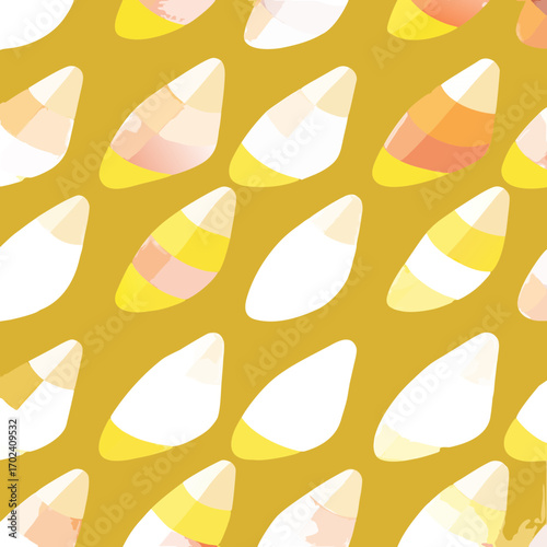 seamless pattern with yellow and red peppers