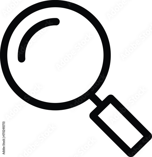 Magnifying Glass Icon Represents Search, Exploration, and Investigation Symbolizes a Quest for Knowledge, Information, or Lost Items Portrays Discovering Details and Closer Inspection