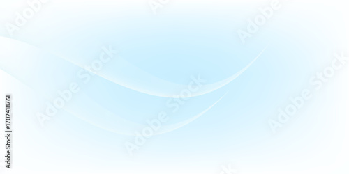 Abstract white wavy glowing lines on a blue background. Futuristic digital high-technology pattern.