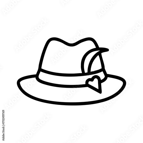 vector illustration of a hat