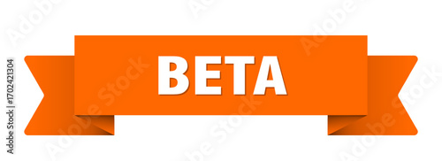 beta ribbon isolated on transparent background. beta ribbon