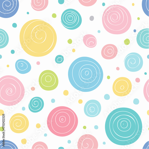 A set of round shapes for the background vector flat style shapes illustration isolated
4