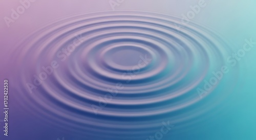 Subtle concentric ripples on a blurred gradient background image