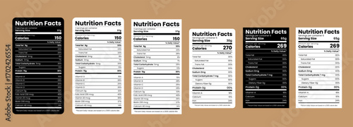 nutrition facts template, Nutrition fact, supplement facts, nutrition label, nutrition list, vitamin information label design