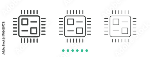 Hardware icon. Thin line icon vector