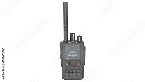 3d rendering portable radio walkie talkie dual band