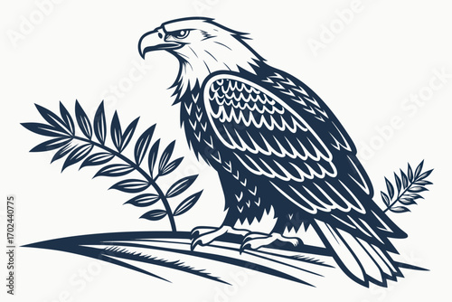 eagle on the branch